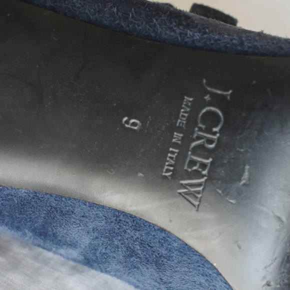 J Crew navy suede heels - Picture 9 of 9
